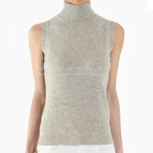 Women Lightweight Cashmere Sweater for Henley Collar 100% Cashmere Crewneck Knitwear thumbnail-2