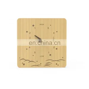Japanese Style Minimalist Eco Friendly Household Living Room Bamboo Tide Wall Clock thumbnail-5