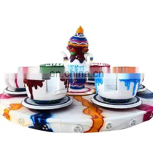 Amusement Park Rides 24 Seats Coffee Cup Rides Kids Indoor Play Rides thumbnail-2