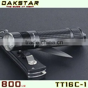DAKSTAR TT16C-1 CREE XML T6 LED 800LM 18650 Aluminum Rechargeable Camping Police Emergency LED Flashlight thumbnail-1