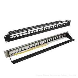 1U 24 Port Thin Shielded Blank Patch Panel thumbnail-3