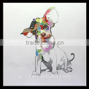 Lovely Dog Original Oil Painting YB-46 thumbnail-1