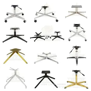 New 4 Star Aluminum Chair Base Swivel Chair Leg Revolving Chair Base thumbnail-1