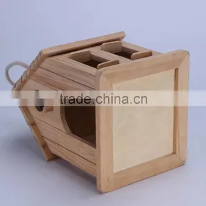 Factory Directly Hot Sale Wooden Imitation Style Bird House Bird Cage thumbnail-4