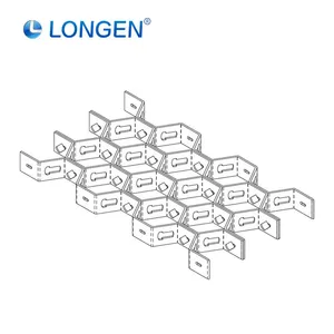 Stainless Steel Hexagonal Mesh Hexsteel Perforated Welding Cutting Factory Price 25mm Depth High Weldability for Hot Floors thumbnail-1