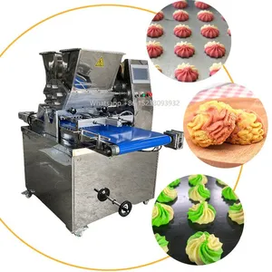MOXIN Double ColorExtrusion and Wire Cutter Meringue Cookie Dough Cut Small Biscuit Danish Butter Cookies Make Machine Price thumbnail-3