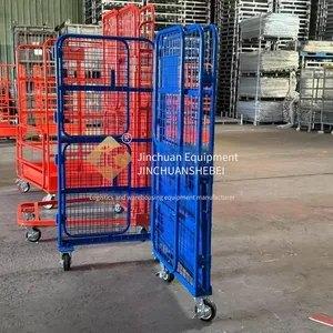 Jinchuan Non-standard Steel Logistics Trolley, Flexibly Movable, Stable in Load-bearing, Stackable and Foldable thumbnail-5