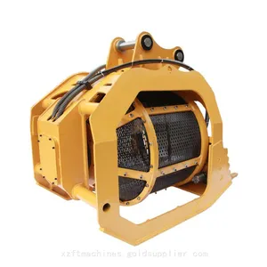30T Excavator Hydraulic Rotating Screen Bucket Attachment for Soil and Sand Screening thumbnail-1