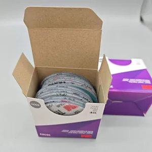 3M 30362 Trizact Hookit Foam Pyramid Sand Disc Sanding Sponge 3Inch 76MM P5000 Silicon Carbide Velcro Backing for Paint Repair thumbnail-5