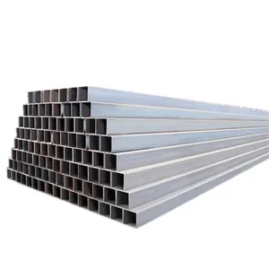 China 2 Inch 60mm Galvanized Carbon Steel Pipe API Certified ERW Technique 6m Gi Iron Square Rectangular Tube Competitive Price thumbnail-1