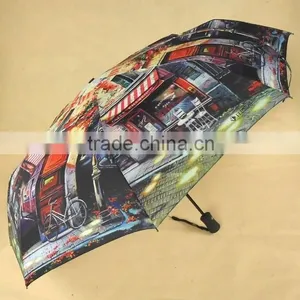 3 Folding Umbrella and Automatic Open and Close thumbnail-4
