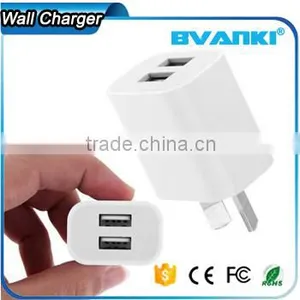 2016 Trending Products AU UK US EU Plug USB Travel Charger 2.1A Universal 2 Ports Dual USB Wall Charger for Samsung Supplier's Choice thumbnail-4