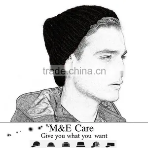 Custom Knit Beanies With Woven Label Slouch Beanie Hat Crocheted Hat Quality Choice thumbnail-1