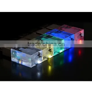 China Bulk 1gb Usb Flash Drives Crystal Led Usb thumbnail-1
