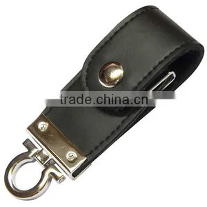 Hot Selling Leather Flash Drive Logo Printing 16GB thumbnail-3