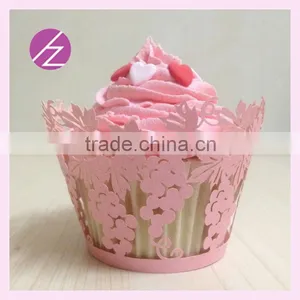 Grape Design Assorted Colours Laser Cut Cupcake Wrappers for Sale DG-29 thumbnail-3