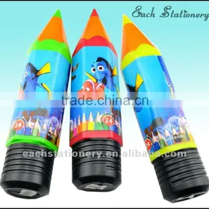 7" HB 12pcs Color Pencil in Big Plastic Pencil Case thumbnail-1