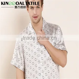 Hot Sell New Design Men's Nightshirts 100% Silk Jacquard thumbnail-1