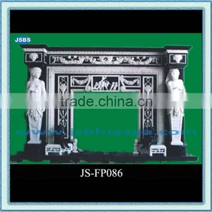 Antique Marble Fireplace JS-FP086 thumbnail-1