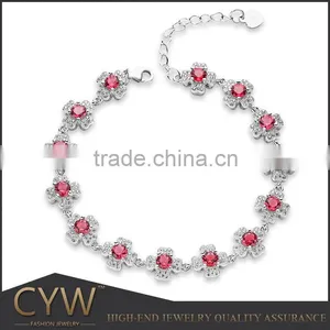CYW Wholesale Fashion Gemstone Silver Smart Bracelet for Women Gemstone Bracelet of Guangzhou thumbnail-1