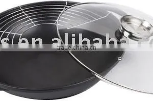 36cm Die Cast Aluminium Wok thumbnail-1