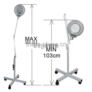 5X Magnifying Lamp Rolling Floor Stand Adjustablemini Facial Steamer With Ozone Quality Choice thumbnail-1