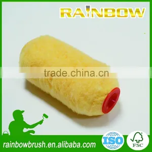 Long Pile Yellow Polyester Paint Roller thumbnail-1