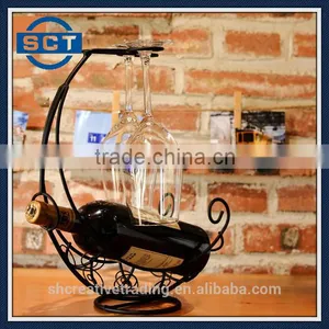 Pirate Ship Shaped Red Wine Bottle Holder Wine Rack thumbnail-3