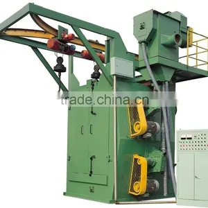 Double Hook Curved Blade Sand Polishing Shot Blasting Machine thumbnail-4