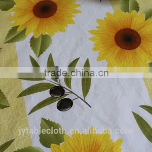 PVC Compound Non-woven Fabric Tablecloth With Lace thumbnail-4