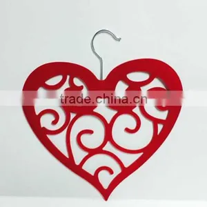 Heart Shaped With Flocking Surface Plastic Scarf Hanger From China thumbnail-3