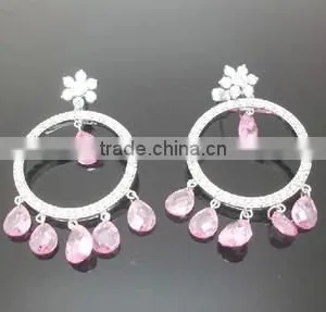 JINSE Big Circle Earrings Made With Zircon thumbnail-1