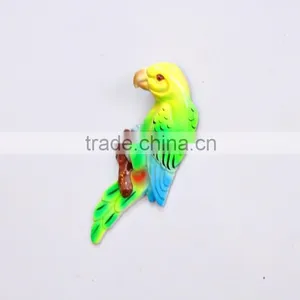 Colorful 5 Inch Plastic Pearl Powder Flat Parrot Animal Fridge Magnet, Animal Homes Craft, Decorative Magnets thumbnail-5