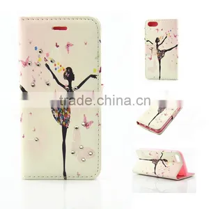 Happniess Girl Leather Case, Wallet Case Stand Cover for Iphone 7, for New Iphone Cover thumbnail-3