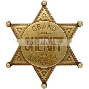 Low Price Cheap Gold Badge Custom Metal Badge thumbnail-1