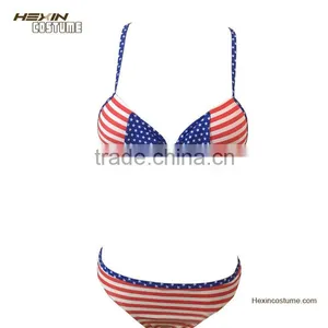 2016 Sexi Usa Flagge Banduau Sexy American Flag Bikini thumbnail-5