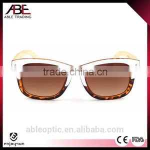 Cool 2016 Vogue UV400 Mirror Lens Custom Italy Design Bamboo Wooden High Quality Polarized Sunglasses CE Supplier's Choice thumbnail-2