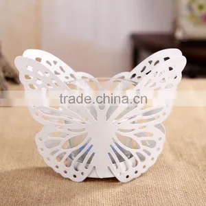 European Modern Minimalist Pastoral Candle Holder Zakka Iron Butterfly Candle Lantern Wedding Props thumbnail-1
