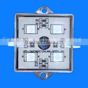 Outdoor Waterproof Smd Led Module 5050 for Illuminated Sign 12v Super Bright 4 Chips 5050 White LED Module thumbnail-4