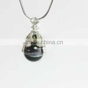 High Quality Black Cat Eye Pendant thumbnail-4