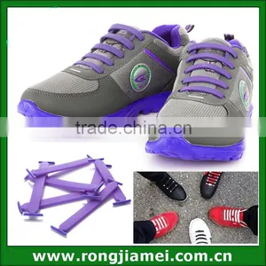 2015 Wholesale Popular no Tie Elastic Lace Lock Shoelace thumbnail-3