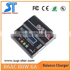 80W 6A LCD Digital IMAX B6 AC B6AC Lipo NiMh Li-ion Ni-Cd RC Battery Balance Digital Charger thumbnail-1