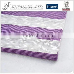Jiufan Textile 70%Polyester 30%Rayon Hacci Fabric With Slub Soft Touch Stripe Chunky Knitting Fabric for Coating thumbnail-2
