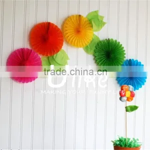 Popular Tissue Paper Fans Ceiling Decoration For Parties Party Decoration For Kids thumbnail-5