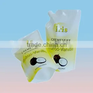 Stand Type Spout Plastic Bag for Liquid Packing thumbnail-1