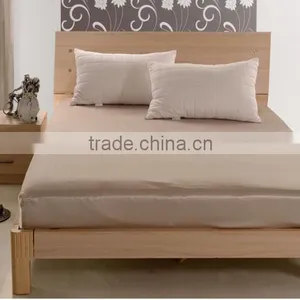 Luxury Solid Color 100% Silk Bed Fitted Sheet, Can Customized thumbnail-5