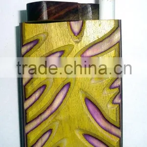 Designed Coloured Wood Dug Out Pipe thumbnail-6