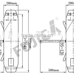 Factory Price Rfid Access Control Turnstile, Electric Semi Automatic Tripod Turnstile With RFID Automatic Access Control thumbnail-4