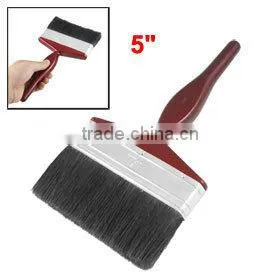 5" Wide Black Bristle Dark Red Handle Paint Brush Painting Tool thumbnail-1