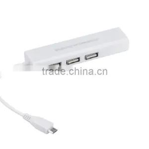 3 Port USB 2.0 Hub 1 Port USB Network Adapter USB to RJ45 Lan Card Ethernet thumbnail-6